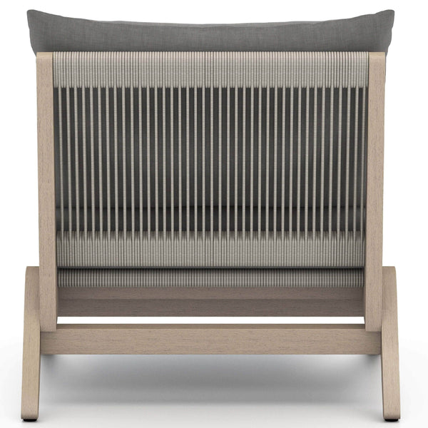 Home Fashion Virgil Outdoor Chair Charcoal/Washed Brown By Four Hands