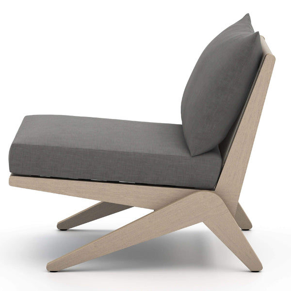 Home Fashion Virgil Outdoor Chair Charcoal/Washed Brown By Four Hands