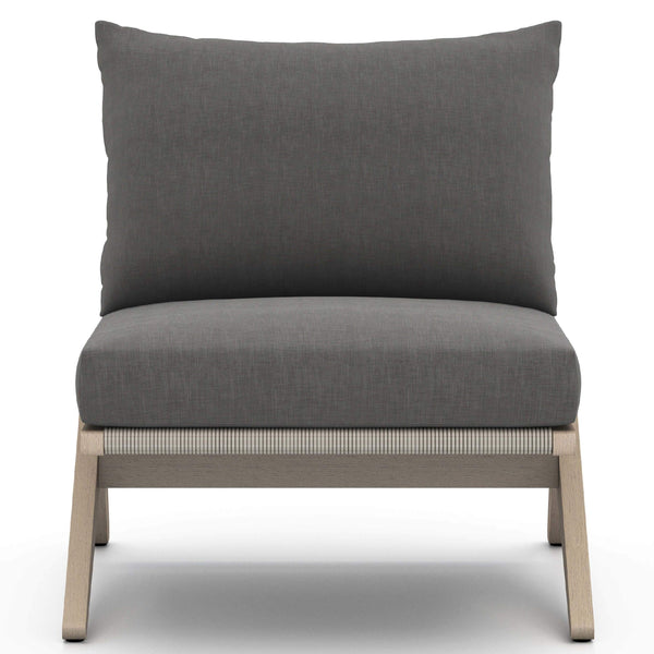 Home Fashion Virgil Outdoor Chair Charcoal/Washed Brown By Four Hands