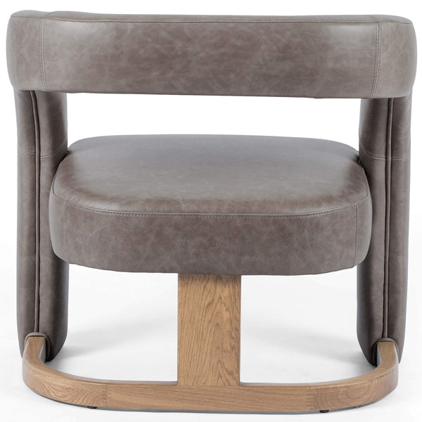 Home Fashion Vivica Leather Chair Sonoma Grey By Four Hands