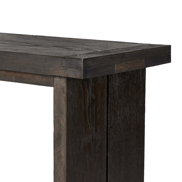 Home Fashion Warby Console Table Worn Black Oak By Four Hands
