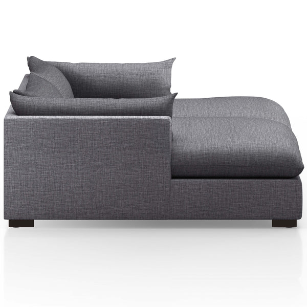 Home Fashion Westwood 102" Double Chaise Bennett Charcoal By Four Hands
