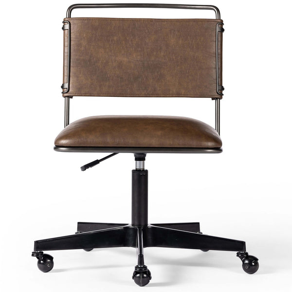 Home Fashion Wharton Desk Chair Distressed Brown By Four Hands