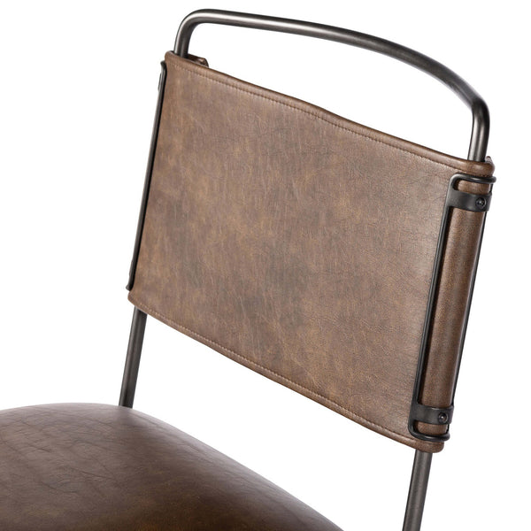 Home Fashion Wharton Desk Chair Distressed Brown By Four Hands