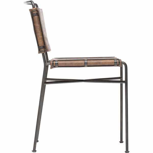 Home Fashion Wharton Dining Chair Distressed Brown Set Of 2 By Four Hands