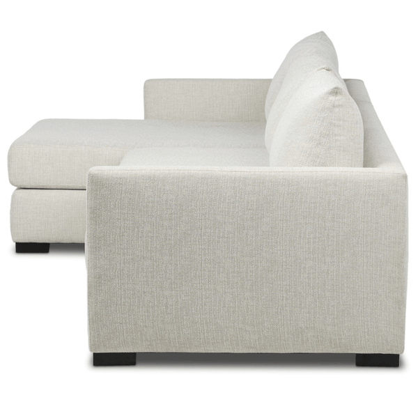 Home Fashion Wickham 2 Piece Left Chaise Sleeper Sectional Alameda Snow By Four Hands