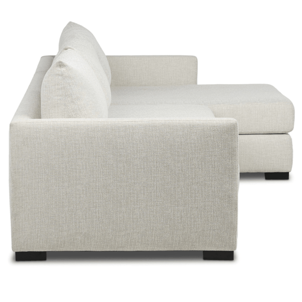 Home Fashion Wickham 2 Piece Right Chaise Sleeper Sectional Alameda Snow By Four Hands