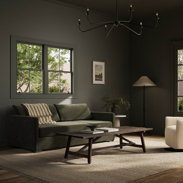 Home Fashion Wickham 86.5" Sofa Surrey Olive By Four Hands