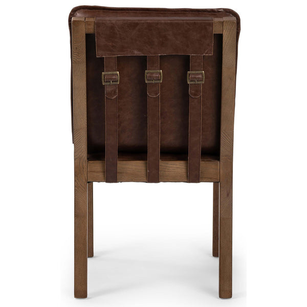 Home Fashion Wilmington Leather Dining Chair Havana Brown Set Of 2 By Four Hands