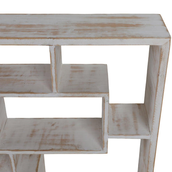 Home Fashion Wooden Multi-Tier Wall Shelf White Wash