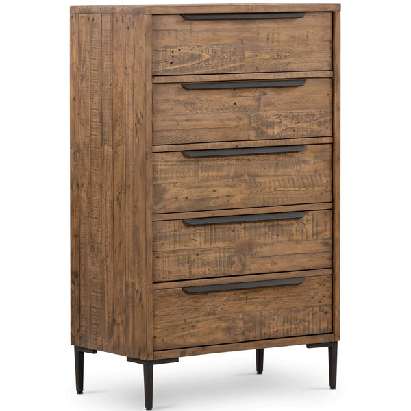 home fashion Wyeth 5 Drawer Dresser Rustic Sandalwood by Four Hands