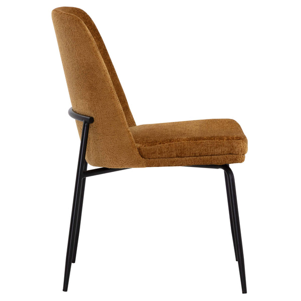 Home Fashion Zeke Dining Chair Bergen Marmalade/Black Set Of 2