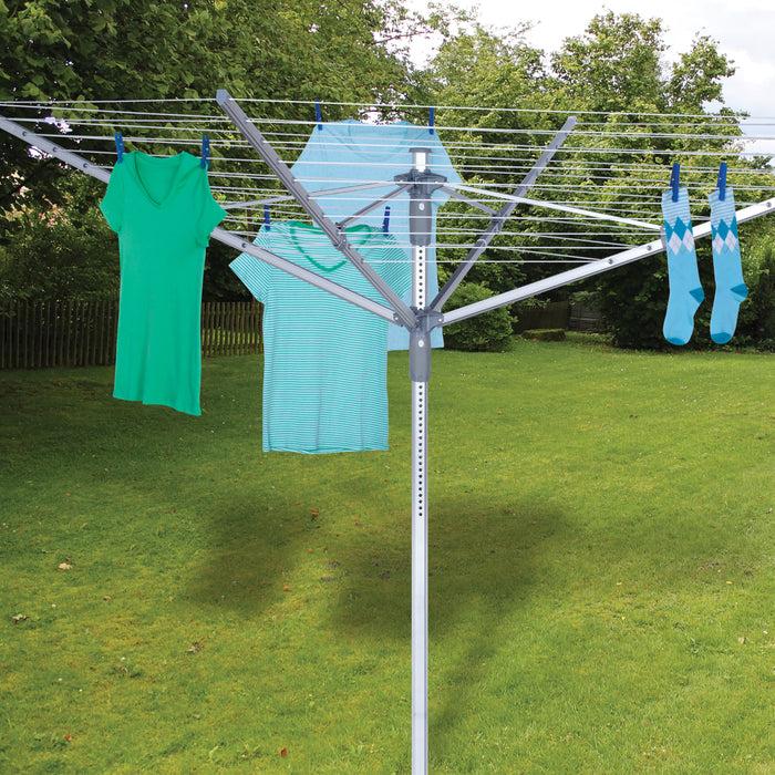 Honey Can Do Aluminum 192 Ft Outdoor Umbrella Drying Rack