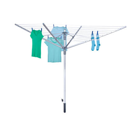 honey can do Aluminum 192 Ft Outdoor Umbrella Drying Rack