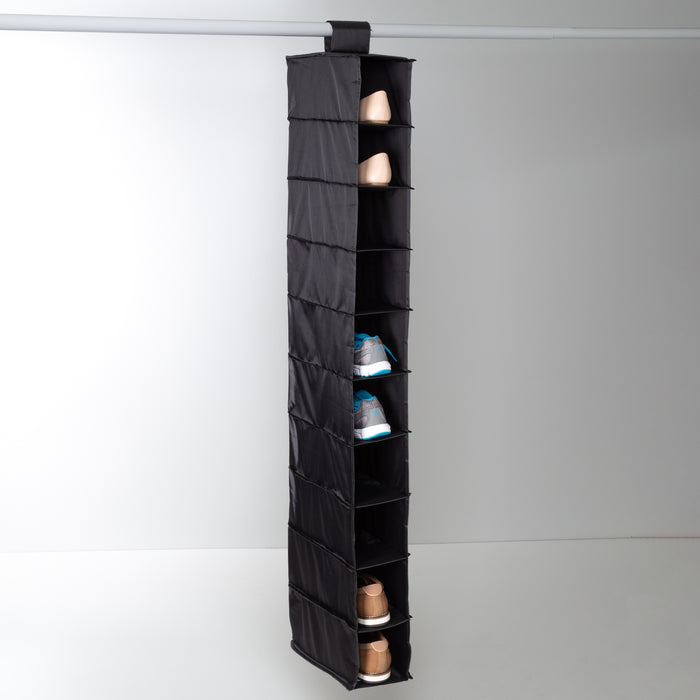 Honey Can Do Black 10-Shelf Hanging Closet Organizer