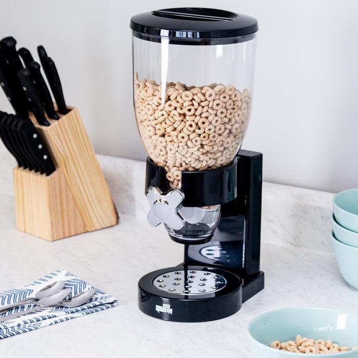 Honey Can Do Black 17.5-oz Cereal Dispenser With Portion Control