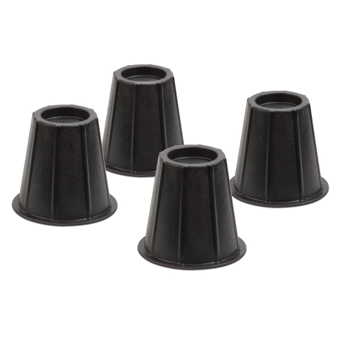 Honey Can Do Black 6-Inch Round Bed Risers (Set Of 4)