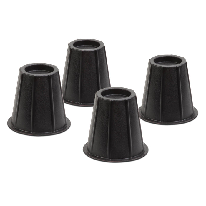 honey can do Black 6-Inch Round Bed Risers (Set of 4)