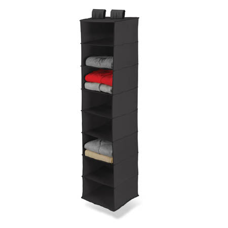 honey can do Black 8-Shelf Hanging Closet Organizer