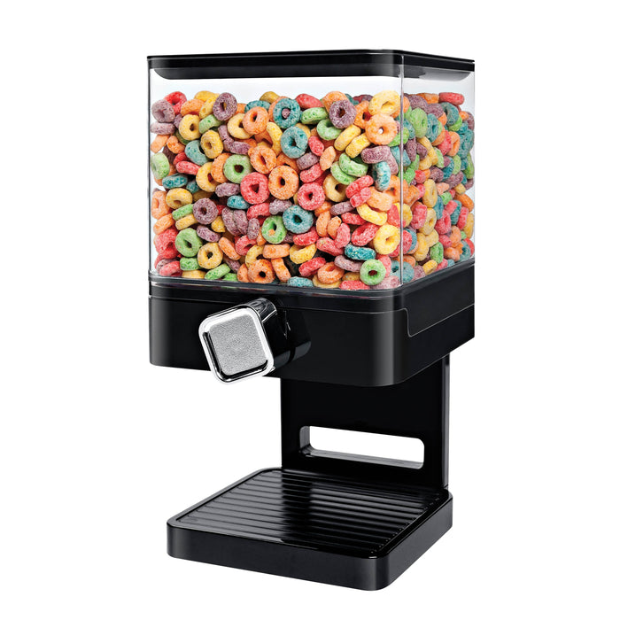 honey can do Black/Chrome Cereal Dispenser with Portion Control