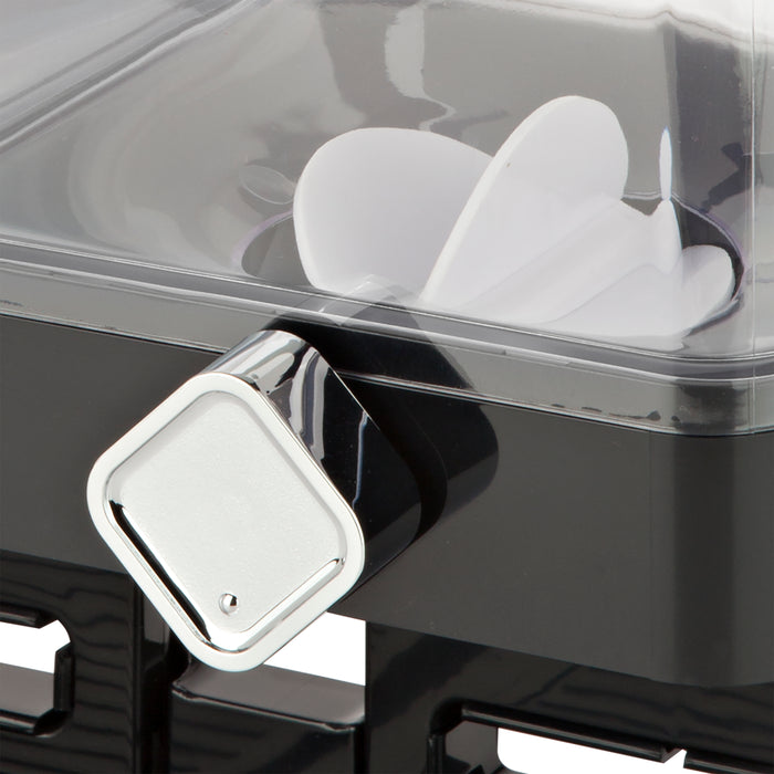 Honey Can Do Black Compact Double Cereal Dispenser With Portion Control