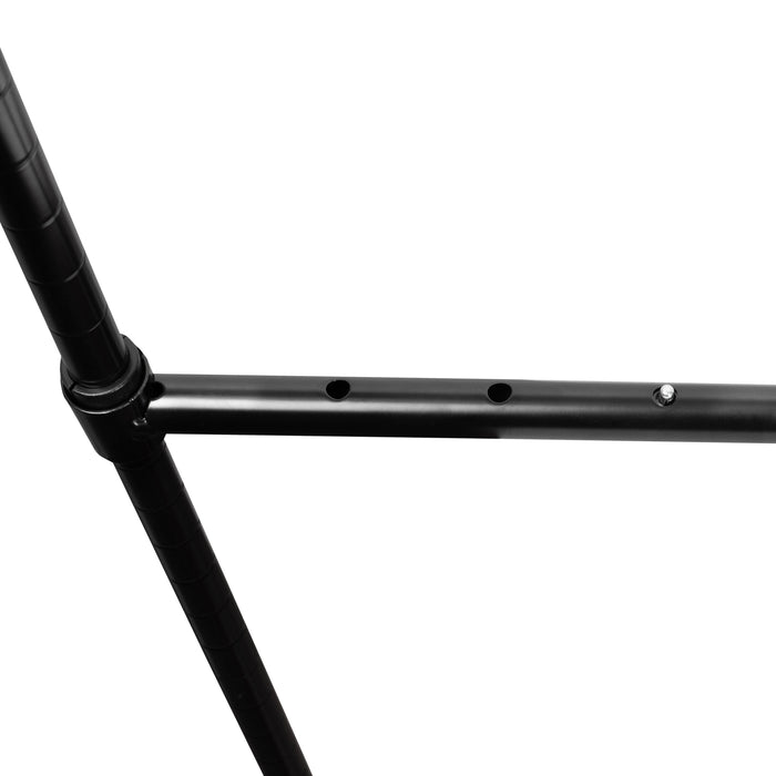 Honey Can Do Black Hanging Closet Rod For Clothes Hanging