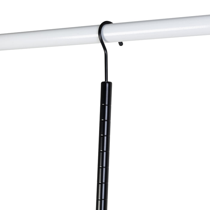 Honey Can Do Black Hanging Closet Rod For Clothes Hanging