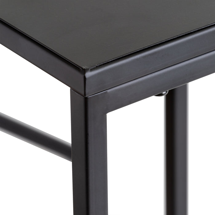 Honey Can Do Black Square Nesting Side Tables (Set Of 2)
