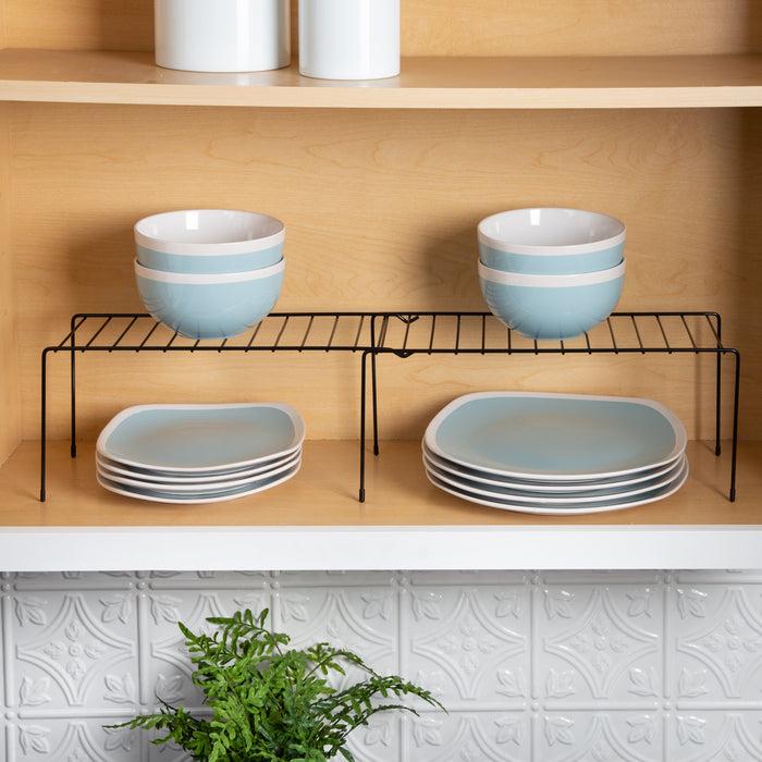 Honey Can Do Black Steel Expandable Pantry Organizer Shelf