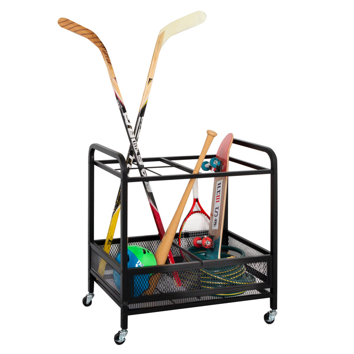 Honey Can Do Black Steel Garage Multi-Purpose Rolling Storage Cart