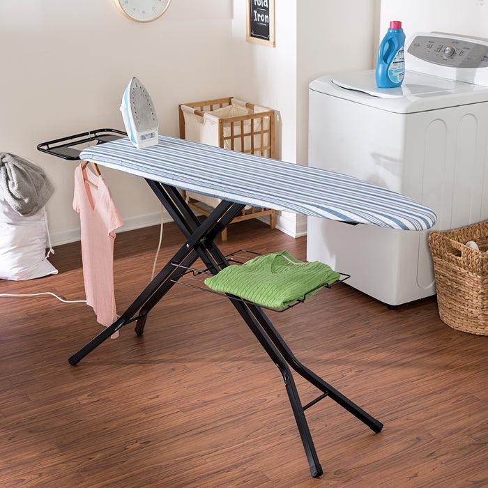 Honey Can Do Blue/Black Adjustable Deluxe Ironing Board With Iron Rest