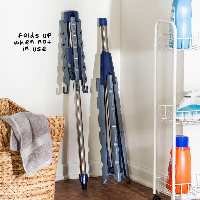 Honey Can Do Blue/Chrome 64" High Tripod Drying Rack