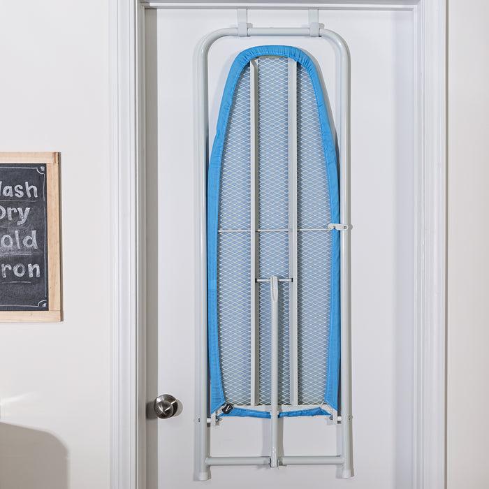 Honey Can Do Blue Over-the-Door Compact Folding Ironing Board