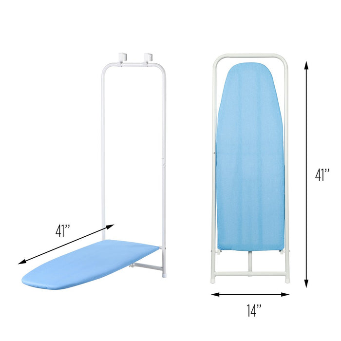 Honey Can Do Blue Over-the-Door Compact Folding Ironing Board