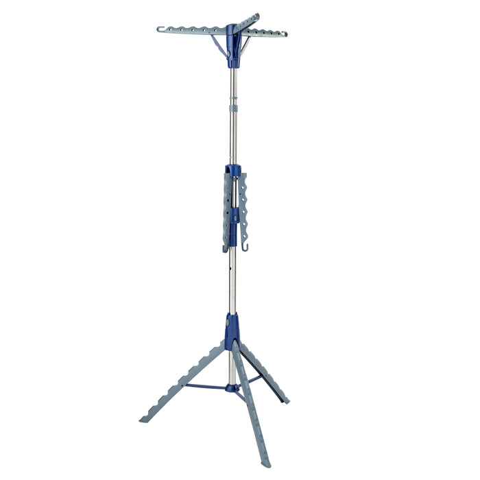 Honey Can Do Blue/Silver 2-Tier Folding Tripod Clothes Drying Rack