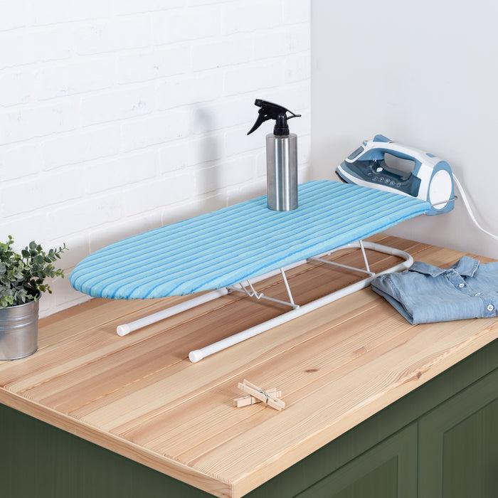 Honey Can Do Blue Small Tabletop Ironing Board With Iron Rest