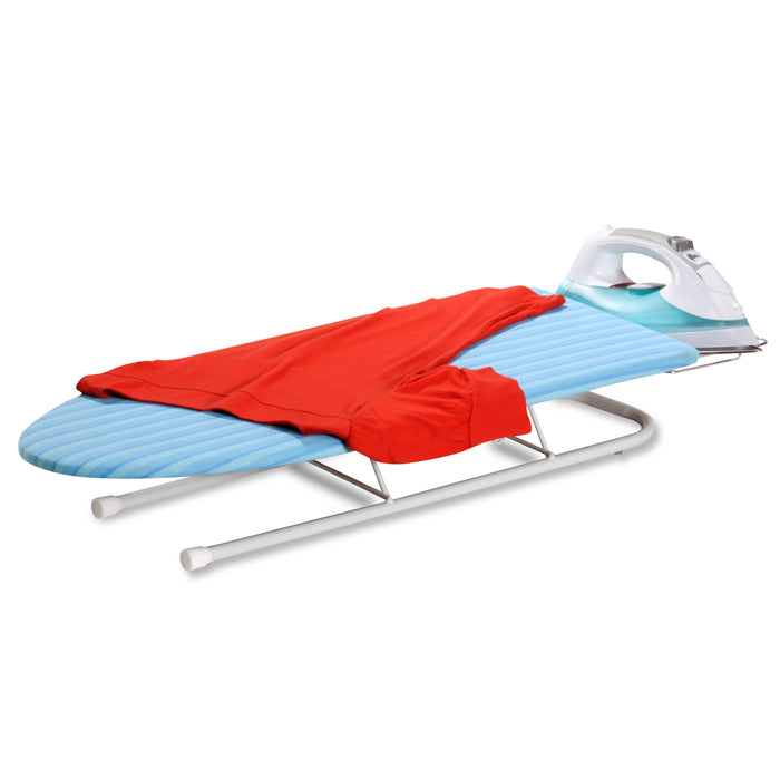 Honey Can Do Blue Small Tabletop Ironing Board With Iron Rest