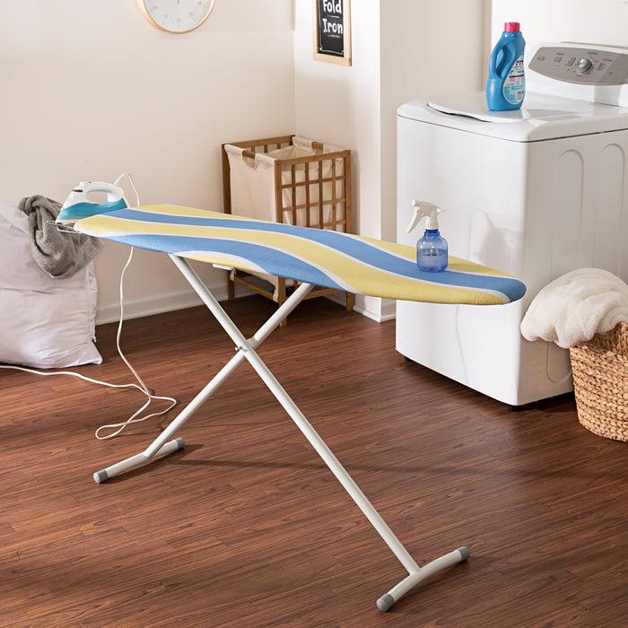 Honey Can Do Blue/Yellow Folding Ironing Board With Iron Rest