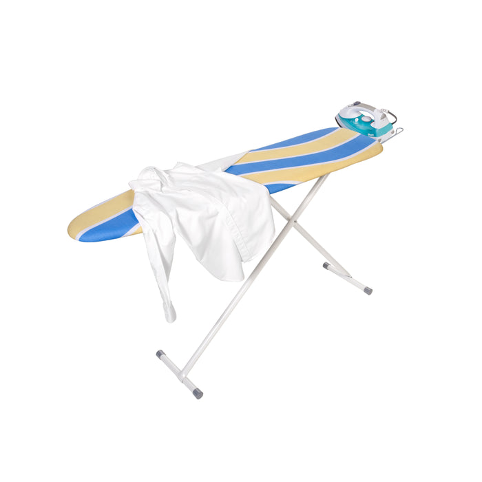 Honey Can Do Blue/Yellow Folding Ironing Board With Iron Rest