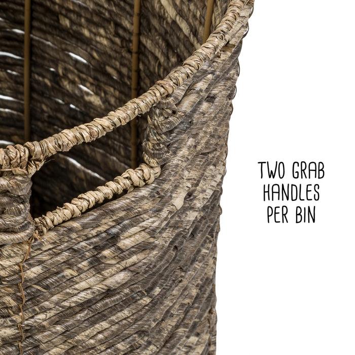 Honey Can Do Brown Maize Woven Round Nesting Baskets (Set Of 3)