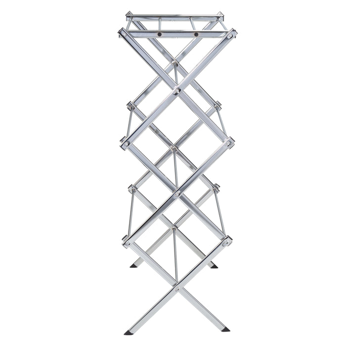 Honey Can Do Chrome 3-Tier Slim-Profile Folding Accordion Drying Rack
