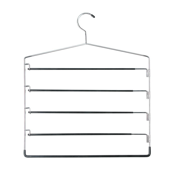 honey can do Chrome 5-Tier Swing Arm Pant Hangers (2-Pack)