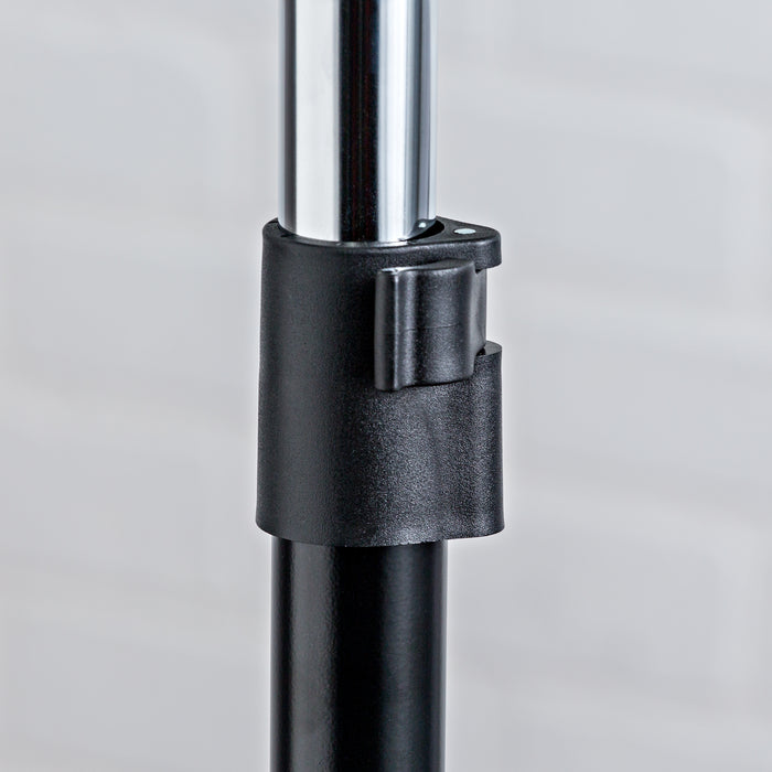 Honey Can Do Chrome Adjustable Height And Width Rolling Metal Clothes Rack