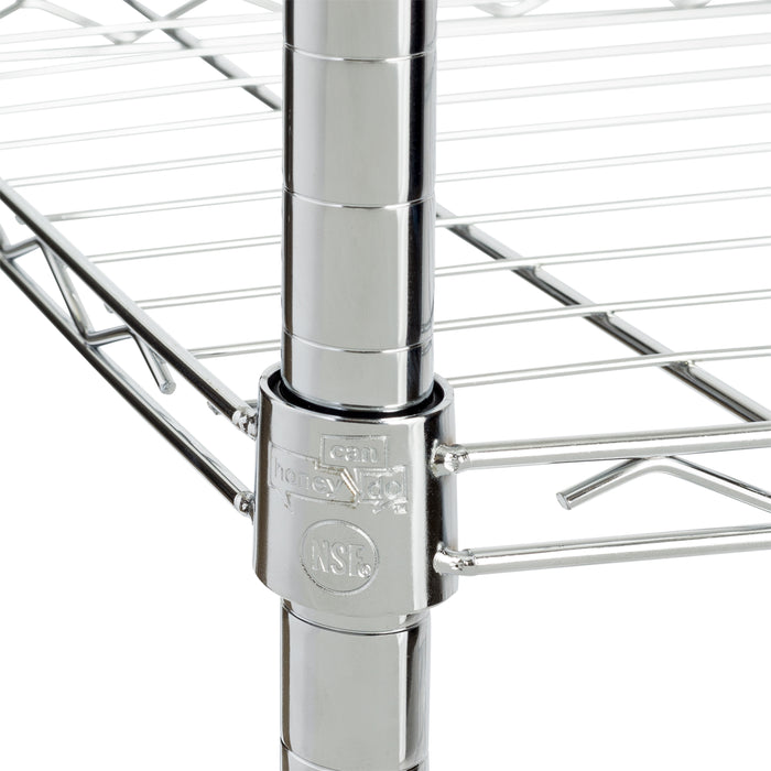Honey Can Do Chrome Rolling Heavy-Duty Adjustable Shelving Unit
