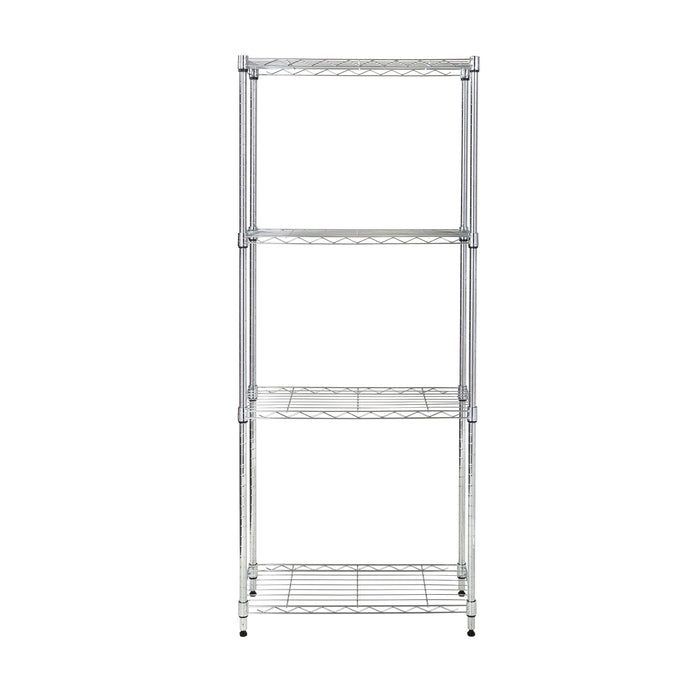 Honey Can Do Chrome Steel 4-Tier Slim Profile Shelving Unit