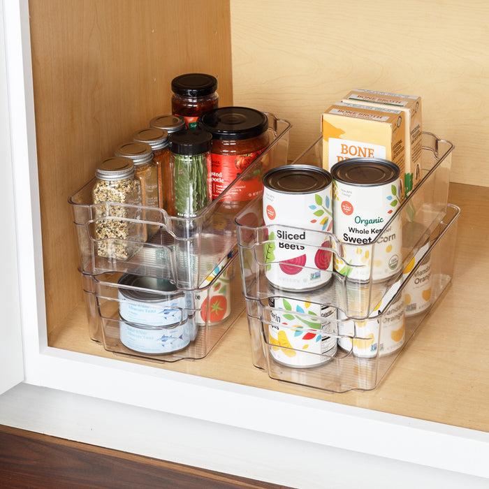 Honey Can Do Clear BPA-Free Stackable Refrigerator Organizer Bins (Set Of 4)