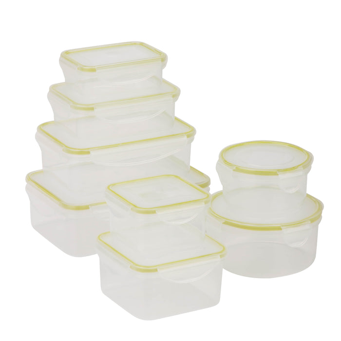 Honey Can Do Clear Plastic Snap-Lock Food Storage Containers (16-Piece Set)