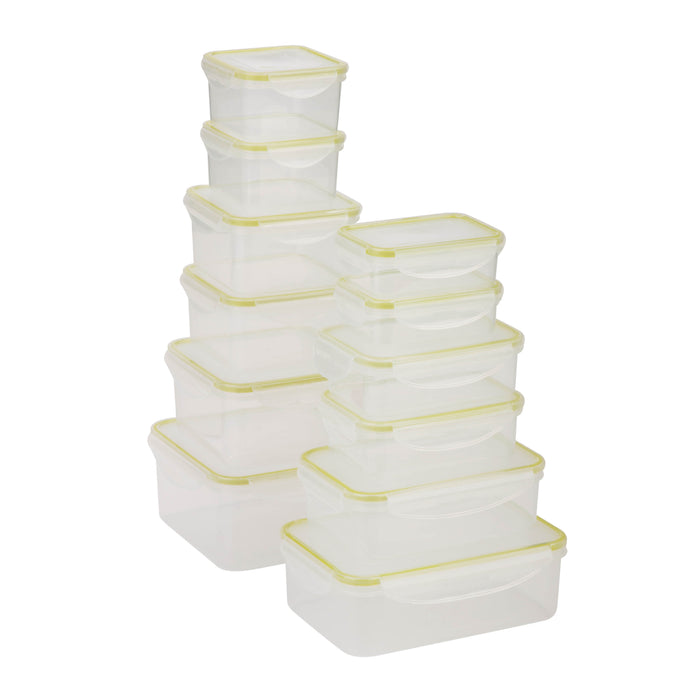 Honey Can Do Clear Plastic Snap-Lock Food Storage Containers (24-Piece Set)