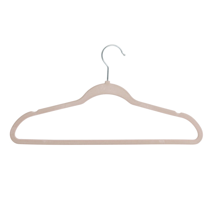 honey can do Dusty Pink Slim-Profile Non-Slip Velvet Hangers