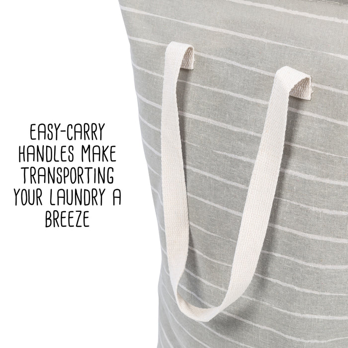 Honey Can Do Foldable Fabric Laundry Hampers With Handles (Set Of 2)